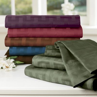 500 Thread Count Basket Weave Sheet Set