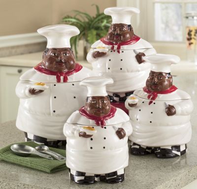 Happy Chef Canisters 4 Piece Set