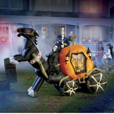 Hearse Inflatable Pumpkin