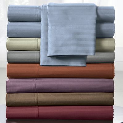 400 Thread Count Egyptian Blend Damask Stripe Sheets