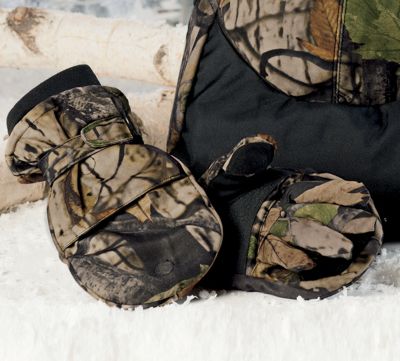 Conjunto de guantes y mitones camuflados aislantes