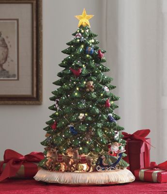 Tree Fiber Optic Lighted Victorian