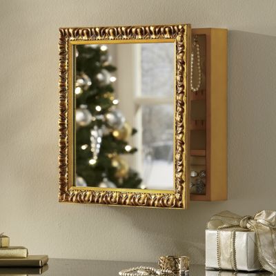 Jewelry Armoire With Mirror Wall Mount
