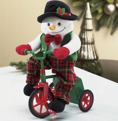 Musical Snowman On Tricycle