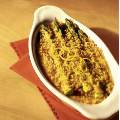 Three Cheese Asparagus Gratin With Wisconsin Gouda Muenster And Asiago