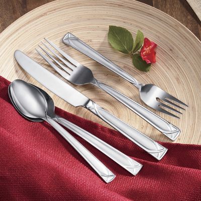 20 pc Crossroad Sand Flatware By Cambridge Silversmiths