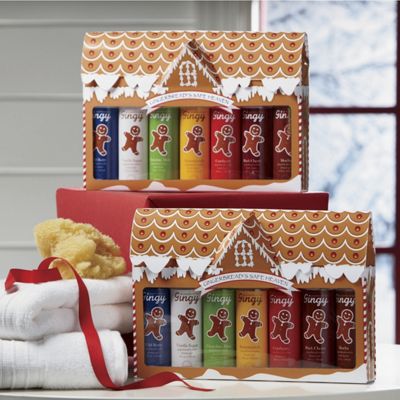 7 piece Gingerbread Man Shower Gel And Lotion Sets