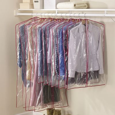 Zippered Plastic Garment Bags