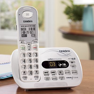 Loud and Clear Cordless Phone By Uniden T coil Hearing Aid Friendly