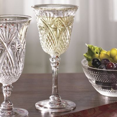 set of 4 jewelite wine glasses