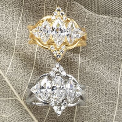 3 marquise Bridal Set