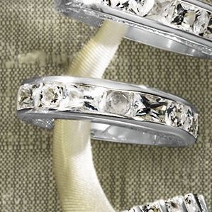Emerald cut round Anniversary Band
