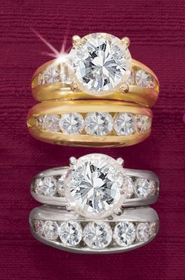Round Channel Bridal Set y