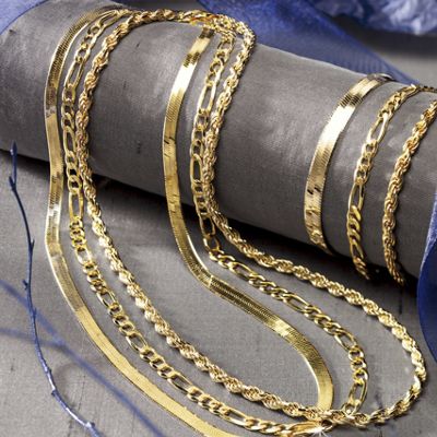 14k Gold Over Sterling Silver Necklaces