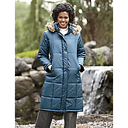 Womens Quilted Hooded Full Coverage Coat By Totes