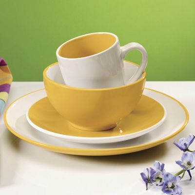 16 pc Milano Colorburst Dinnerware Set
