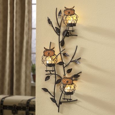 owl tealight holder
