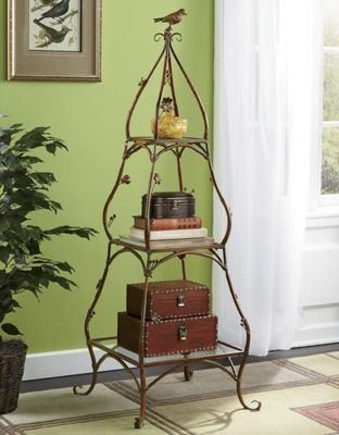 bird and flower display tower