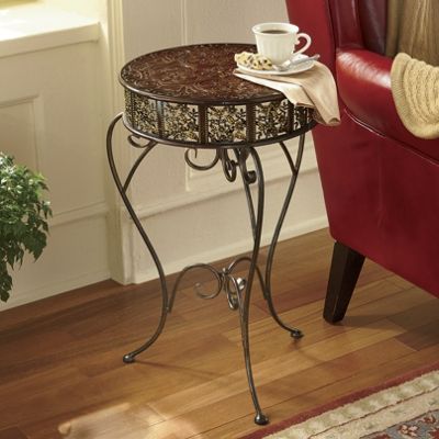 floral scroll table