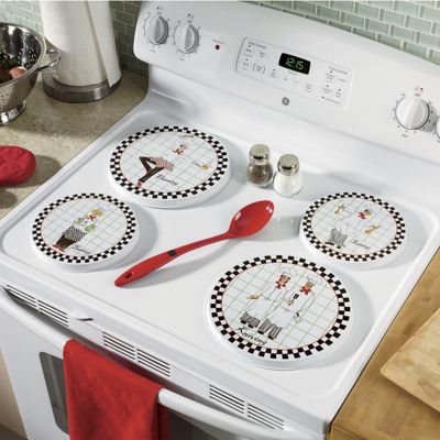 4 pc Chef Burner Cover Set