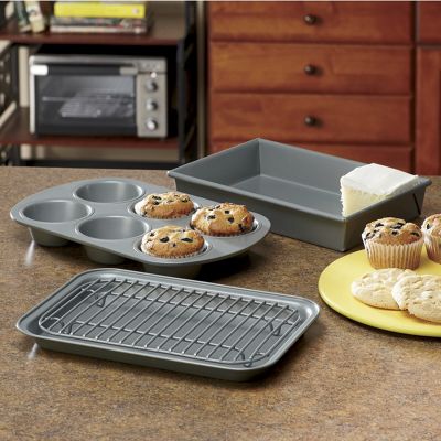 4 pc Nonstick Toaster Oven Set By Chicago Metallic