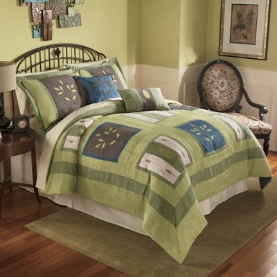 Leighton Microfiber Faux Suede Quilt Sham And Pillows