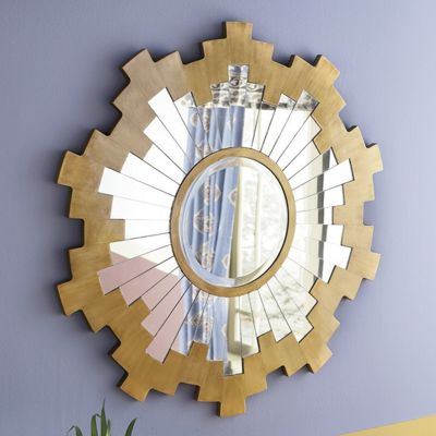 Golden Aztecan Mirror