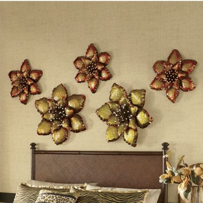 amber flower wall art