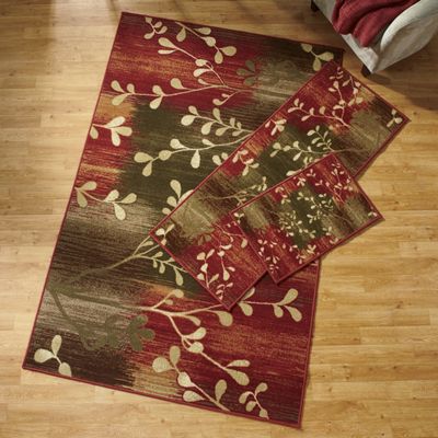 Pussy Willow 3 pc Rug Set