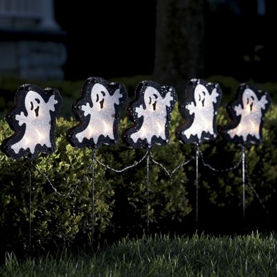 5 pc Light up Ghost Stakes