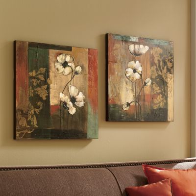 Set Of 2 Flower Print Set