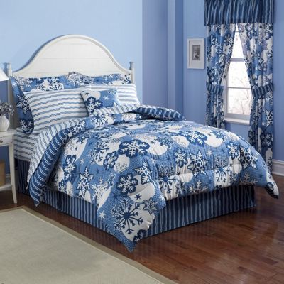 Complete Bed Set Valance Panel Pair Pillow 1
