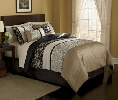 6 pc Comforter Set Valance And Panel Pair 1