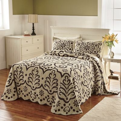 Ginnys Brand Jasmine Chenille Bedspread And Sham
