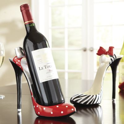 high heel wine holder