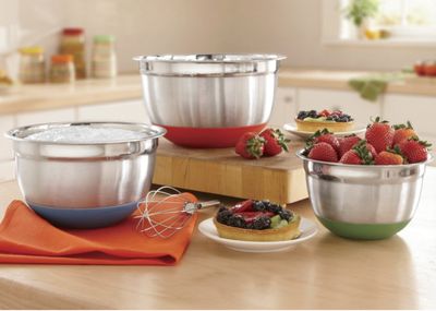 Set Of 3 Stainless Steel Mixing Bowls