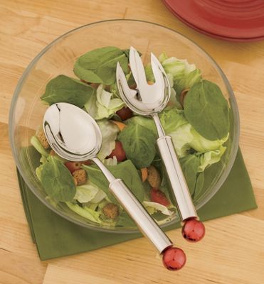2 pc Jingle Bells Salad Serving Set