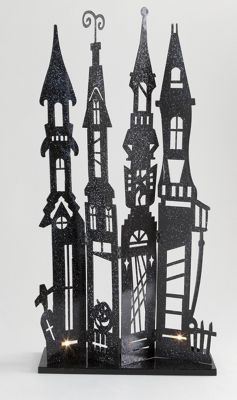 Haunted House Tabletop Tealight Holder