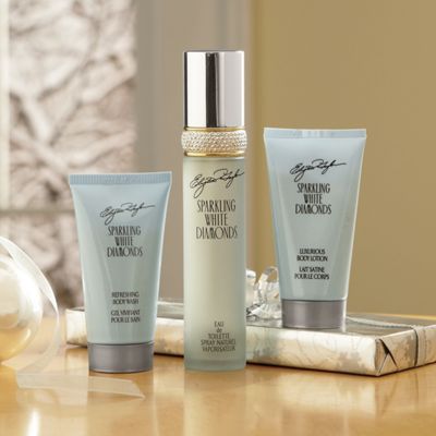 3 pc Sparkling White Diamonds Set By Elizabeth Taylor