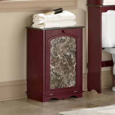 Faux Marble Hamper
