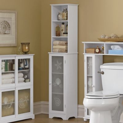 seashell bathroom tower