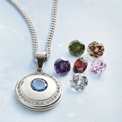 Interchangeable Crystal Pendant