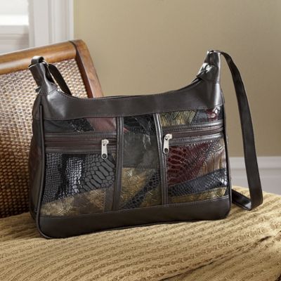 Metallic Patch Handbag
