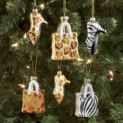 Set Of 3 High Heel Ornaments