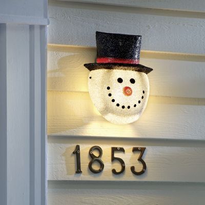 Snowman Porch Light Cover