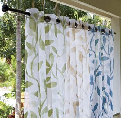 escape leaf sheer grommet panel