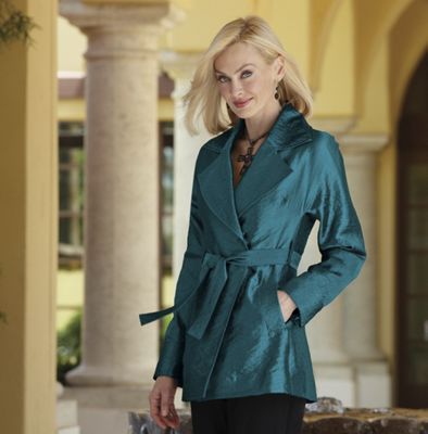Shimmer Trench Coat