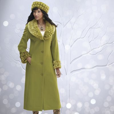 Faux Fur Collar Coat
