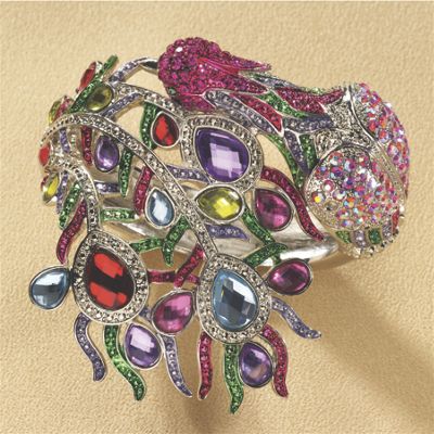 Bird Of Paradise Hinge Bangle