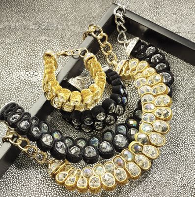 Briolette ribbon Necklace